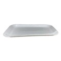 Food Service | GEN 4SWH 9.5 in. x 7.25 in. x 0.5 in. No. 4S Foam Meat Trays - White (500/Carton) image number 1
