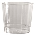 Food Trays, Containers, and Lids | WNA WNA CCR9240 9 oz. Rocks Fluted Squat Classic Crystal Plastic Tumblers - Clear (20/Pack, 12 Packs/Carton) image number 1