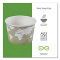 Food Trays, Containers, and Lids | Eco-Products EP-BSC16-WA 16 oz. World Art Renewable and Compostable Food Container (500/Carton) image number 4