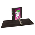 Office Jansan | Avery 17031 2 in. Capacity 11 x 8.5 Durable View Binder with DuraHinge and 3 Slant Rings - Black image number 1