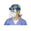 Face Shields and Visors | Suncast HGASSY16 16.5 in. x 10.25 in. x 11 in. Fully Assembled Full Length Face Shield with Head Gear - Clear/Blue (16/Carton) image number 3