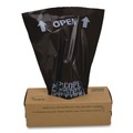 Trash Bags | Tatco 28600 Dog Waste Bags Open-Face 0.5 gal 8-in x 13-in Black Perforated Roll 200 Bags/Roll 10 Rolls/Carton image number 1