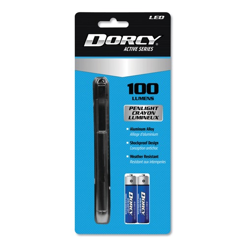 Winter Sales Event! Save up to 55%! | DORCY 411218 100 Lumen LED Penlight with 2 AAA Batteries - Silver image number 0