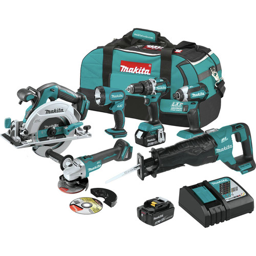 Combo Kits | Makita XT612M 18V LXT Lithium-Ion Brushless Cordless 6-Pc. Combo Kit (4.0Ah) image number 0