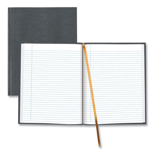 Notebooks & Pads | Blueline A10.97 10.75 in. x 8.5 in. Sheets Medium/College Rule 1-Subject Executive Notebook with Ribbon Bookmark - Cool Gray Cover image number 0