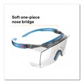Safety Glasses | 3M SF3701XSGAF-BLU SecureFit 3700 OTG Series Protective Eyewear - Blue Plastic Frame Clear Polycarbonate Lens image number 1