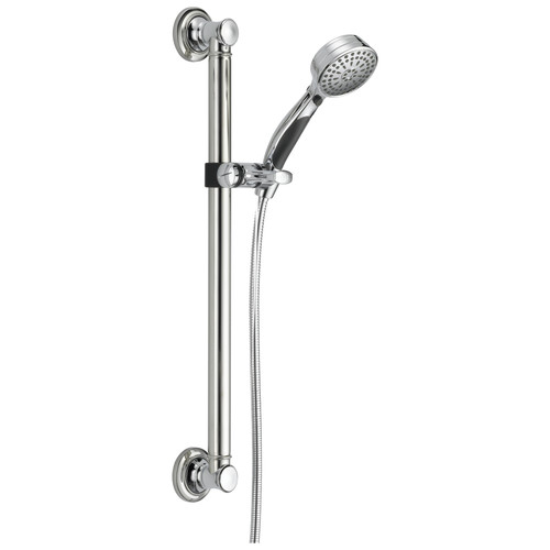 St. Patrick's Day Mystery Offer | Delta 51900 ActivTouch 9-Setting Hand Shower with Traditional Slide Bar/ Grab Bar - Chrome image number 0