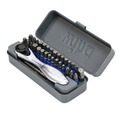 Socket Sets | Wiha Tools 76889 32-Piece GoBox TerminatorBlue Impact Bit Set with Mini Ratchet image number 3