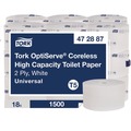 Cleaning & Janitorial Supplies | Tork 472887 2-Ply OptiServe High-Capacity Coreless Toilet Paper - White (18/Carton) image number 0