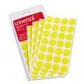 Office Jansan | Universal UNV40114 0.75 in. Diameter Self-Adhesive Removable Color-Coding Labels - Yellow (28/Sheet, 36 Sheets/Pack) image number 0