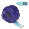 Office Jansan | Redi-Tag B81034 "Sign Here" Arrow Message Page Flags in Dispenser - Blue (120/Pack) image number 3