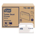 Office Jansan | Tork TC0020 14.5 in. x 17 in. Half-Fold Paper Toilet Seat Cover - White (250/Pack, 20 Packs/Carton) image number 0