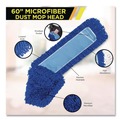 Mops | Gritt Commercial GRI18260 60 in. x 5 in. Microfiber Looped Dust Mop Pad Head - Blue image number 2