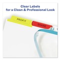 Office Jansan | Avery 11423 Index Maker 11 in. x 8.5 in. 5-Tab Traditional Color Print and Apply Clear Label Dividers - Assorted (25/Box) image number 2