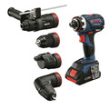 Drill Drivers | Factory Reconditioned Bosch GSR18V-535FCB15-RT 18V EC Brushless Connected-Ready Flexiclick 5-in-1 Cordless Drill Driver System Kit (4 Ah) image number 1