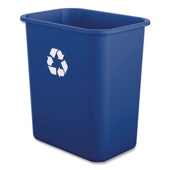 Boardwalk 7 Gallon Polypropylene Recycling Container - Blue