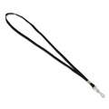 Office Jansan | Advantus 97126 36 in. Long Metal J-Hook Fastener Deluxe Lanyard - Black (100/Box) image number 0