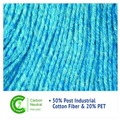 Cleaning & Janitorial Supplies | Boardwalk BWK503BLCT 5 in. Super Loop Cotton/Synthetic Fiber Wet Mop Head - Large, Blue (12/Carton) image number 9