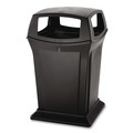 Trash & Waste Bins | Rubbermaid Commercial FG917388BLA Ranger 45-Gallon Fire-Safe Structural Foam Open-Style Container - Black image number 3