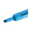 Office Jansan | Universal UNV08864 Fluorescent Ink Chisel Tip Desk Highlighters - Blue (1 Dozen) image number 3