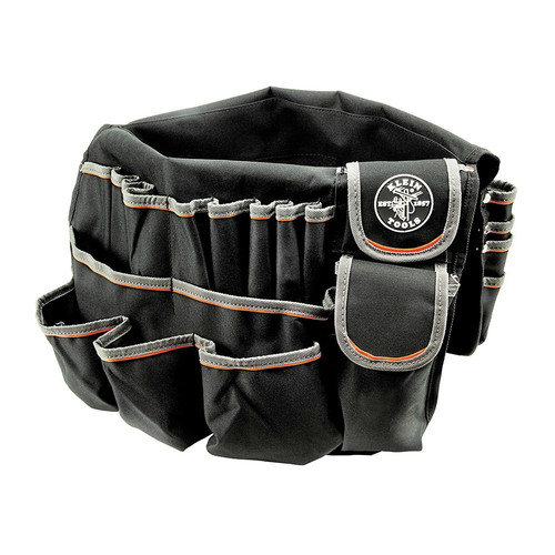 Cases and Bags | Klein Tools 55448 Tradesman Pro 45-Pocket Bucket Bag - Black/Gray/Orange image number 0