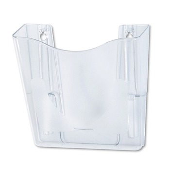 Deflecto Euro-Style DocuPocket 10.25 in. x 4 in. x 10 in. A4/Legal/Letter/Magazine/Portfolio Size Portrait Wall File - Clear