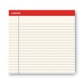 Office Jansan | Universal UNV35882 50-Sheet 8.5 in. x 11 in. Colored Perforated Writing Pads - Wide/Legal Rule, Ivory (1 Dozen) image number 5
