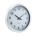  | Universal UNV10425 12 in. Overall Diameter Brushed Aluminum Wall Clock - Silver Case image number 2