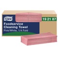 New Year New Savings! Save $25 off $150 | Tork 192187 1-Ply 6 x 10.75 Foodservice Cleaning Towel - Pink (1/Carton) image number 0