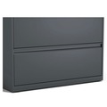  | Alera 25495 36 in. x 18.63 in. x 52.5 in. 4-Drawer Lateral File - Charcoal image number 3