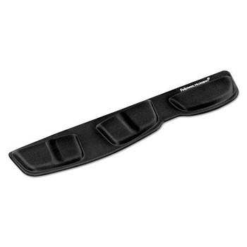 Fellowes Mfg Co. 13.75 in. x 3.37 in. Memory Foam Keyboard Palm Support - Black