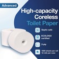 Office Jansan | Tork 472881 2-Ply Advanced Coreless High Capacity Bath Tissue - White (12 Rolls/Carton) image number 4