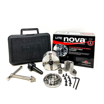 NOVA 48306 Lite G3 Pen Turning Chuck Bundle with 1 in. x 8 TPI Direct Thread