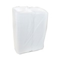 Food Service | Pactiv Corp. YTD18801ECON 8.42 in. x 8.15 in. x 3 in. Dual Tab Lock Economy Vented Foam Hinged Lid Container - White (150/Carton) image number 2