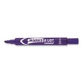  | Avery 08884 Marks-A-Lot Chisel Tip Desk Style Permanent Marker Set - Extra Large, Purple (12-Piece) image number 1