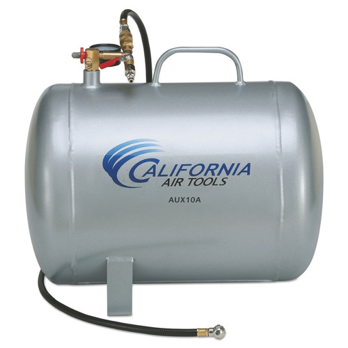 Air Tanks | California Air Tools CAT-AUX10A 10 Gallon Aluminum Auxiliary Tank Hot Dog Air Compressor image number 0