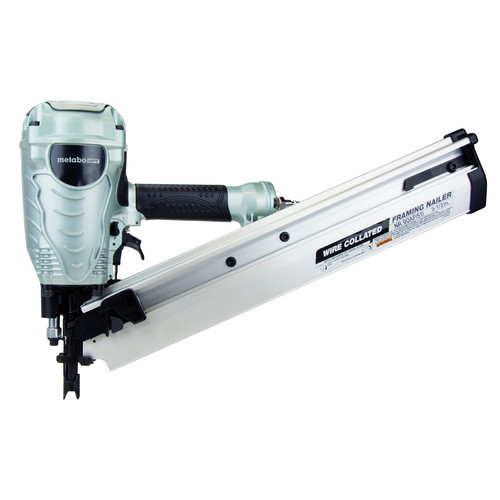 Air Framing Nailers | Metabo HPT NR90AFS1M 3-1/2 in. Wire Weld Collated Framing Nailer image number 0