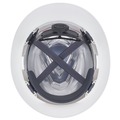  | MSA 10215828 V-Gard C1 Fas-Trac III Full Brim Vented Hard Hat - White image number 6