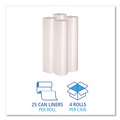Just Launched | Boardwalk BWK532 43 in. x 47 in. 1.1 mil 56 gal Low Density Repro Can Liners - Clear (100/Carton) image number 3