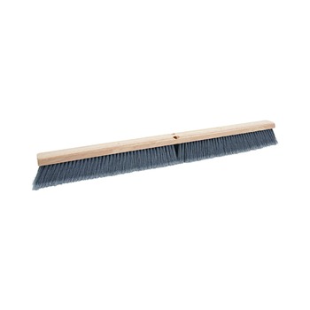 Boardwalk 3 in. Gray Flagged Polypropylene Bristles 36 in. Brush Floor Brush Head