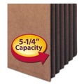 Office Jansan | Smead 73390 5.25 in. Expansion Redrope Tuff Pocket Drop-Front File Pockets with Fully Lined Gussets - Letter , Redrope (10/Box) image number 4