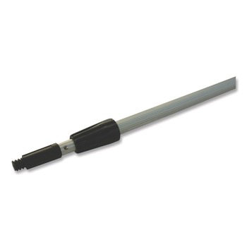 Boardwalk 8 ft. Two-Sections Aluminum Extension Pole - Silver/Black