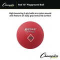 Office & Office Supplies | Champion Sports PG10 10 in. Diameter Playground Ball - Red image number 2