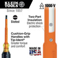 Screwdrivers | Klein Tools 33532-INS 2-Piece 1000V Insulated Slotted and Phillips Screwdriver Set image number 4