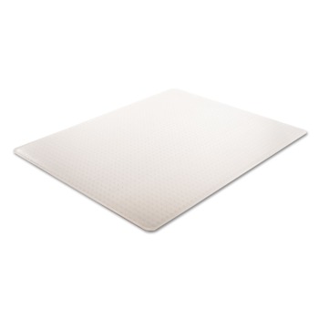 Deflecto CM14443F Supermat Frequent Use Chair Mat, Medium Pile Carpet, Beveled, 46 X 60, Clear