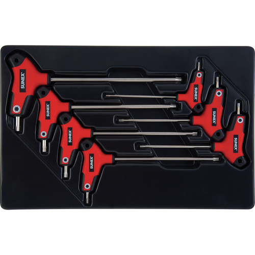 Wrenches | Sunex 9857T 7 Pc T Handle Star Hex Key Set image number 0