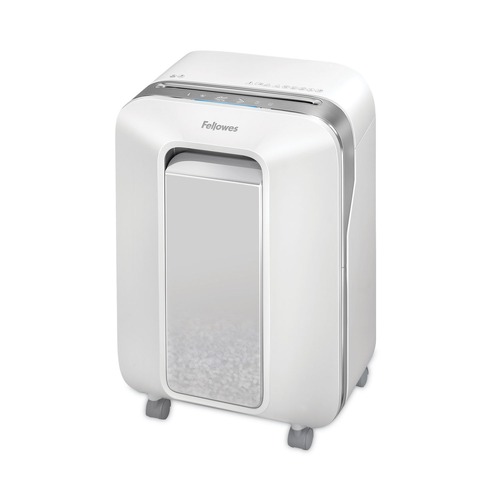  | Fellowes Mfg Co. 5015101 Powershred LX200 12 Sheet Capacity 14.5 in. x 10.25 in. x 20.69 in. Electronic Micro-Cut Shredder - White image number 0