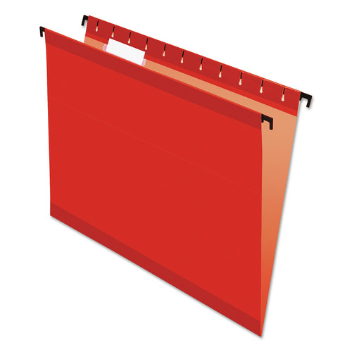 File Folders | Pendaflex 6152 1/5 RED SureHook 1/5-Cut Tabs Letter Size Hanging Folders - Red (20/Box) image number 0