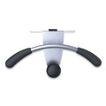 Office Jansan | Alba PMMOUSPART Metal/Foam/ABS Hanger Shaped Partition Coat Hook - Silver/Black image number 0