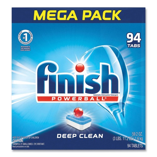 Cleaning & Janitorial Supplies | FINISH 51700-97330 Powerball Dishwasher Tabs - Fresh Scent (94/Box) image number 0